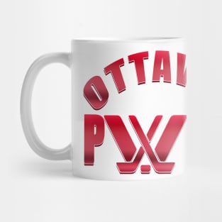 Gradient red ottawa PWHL Mug